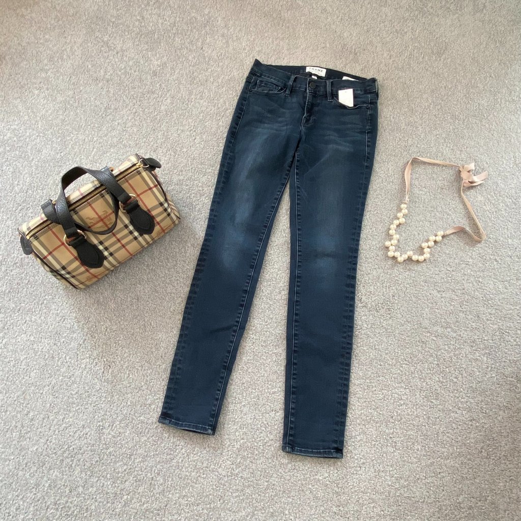 Frame Le Skinny De Jeanne Blue Jeans Size 26 - R104